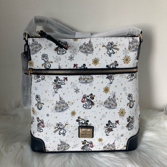 Disney Dooney & Bourke Bag 2020 Mickey & Minnie Christmas Holiday Crossbody NWT - Picture 4 of 11